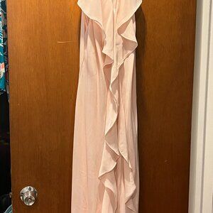 Venus Pale Pink with Silver Accents long dress